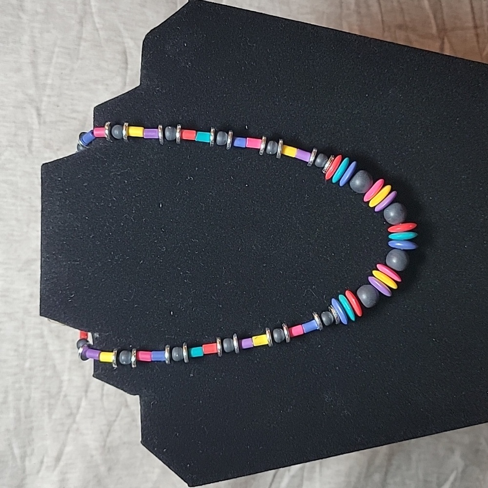 Colorful Vintage 80s Necklace